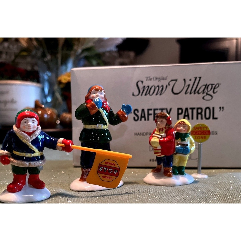 Department 56 Snow Village- Safety Patrol- #5449-6 New Retired
